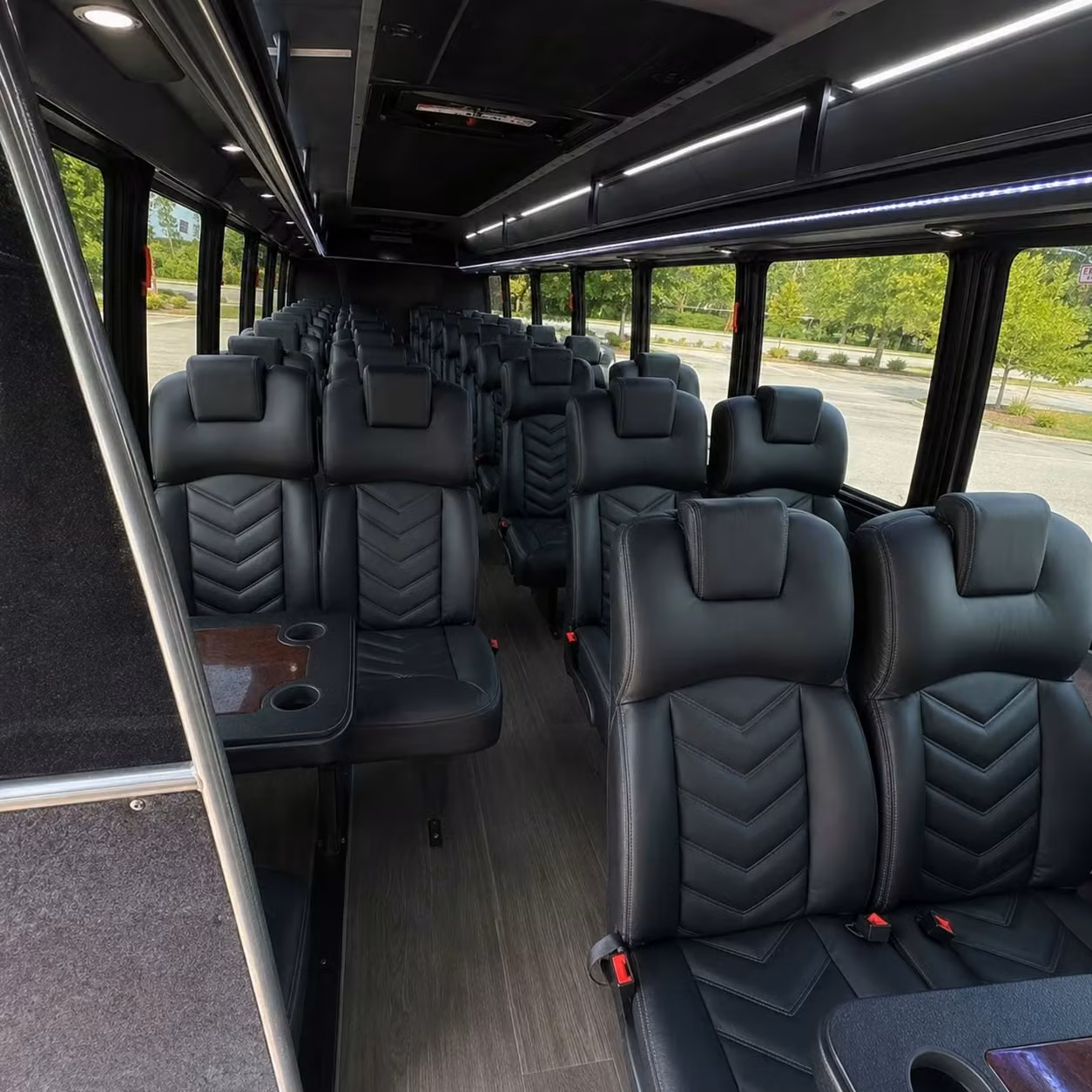 25 passenger minibus inside
