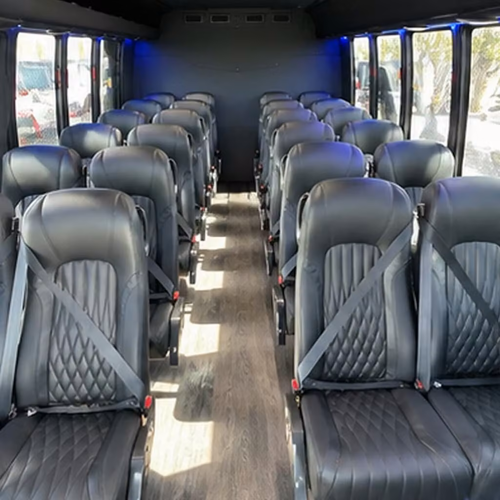 25 passenger minibus interior