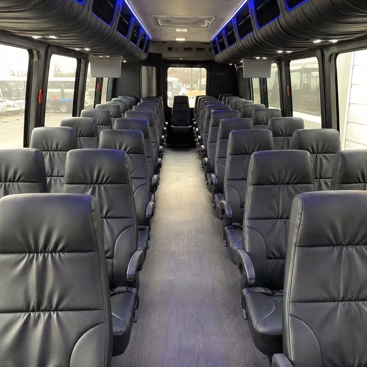 28 passenger minibus inside