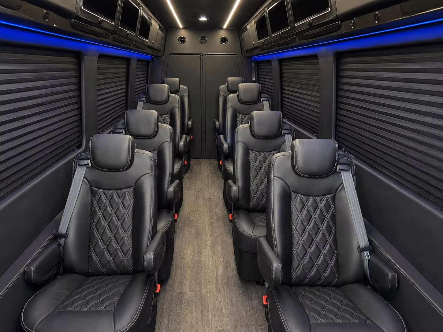 sprinter van with driver inside